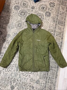 Flylow Men’s Green Hooded Insulated Puffer Jacket